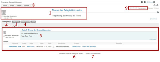 Darstellung einer Diskussion