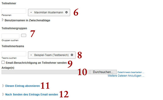 Kalendereintrag bearbeiten (2)