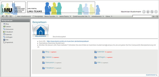 Screenshot LMU-Teams